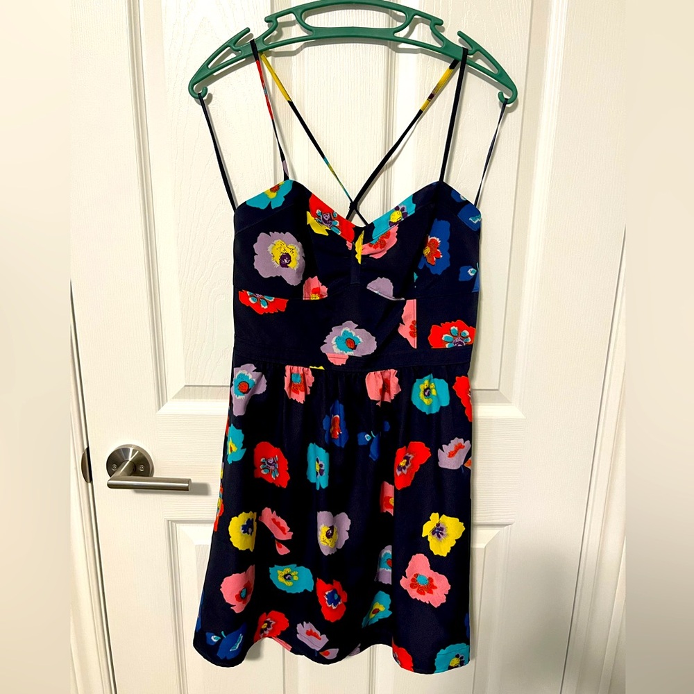 Floral silky dress